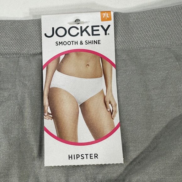 Jockey Women's Size 7 Large Panty Brief Hipster Gray New With Tags - Picture 4 of 9